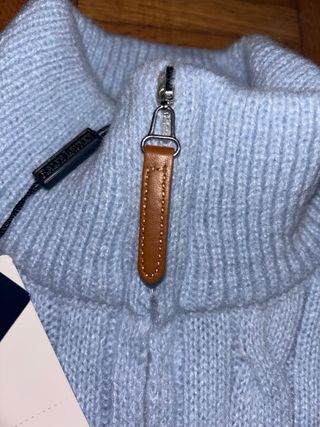 Maglione Ralph Lauren Azzurro Mezza Zip