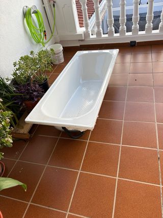 Bañera blanca acrílica 0,70x1,70