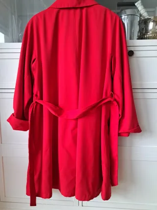 Gabardina Roja Mujer