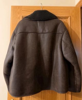 Chaquetón doble faz Zara marrón