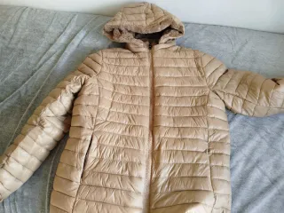 Chaquetón reversible beige talla XL