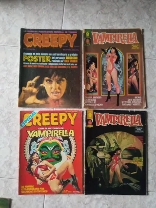 12 COMICS TERROR VARIOS CREEPY,VAMPIRELLA,VAMPUS