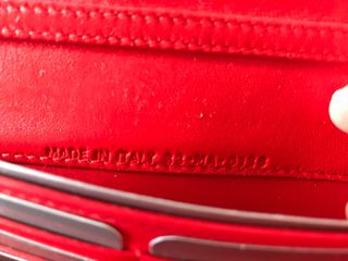 Bolso Lady Dior Rojo Piel Cordero