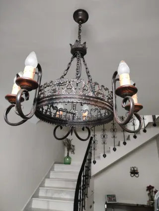 Lámpara de techo estilo rústico