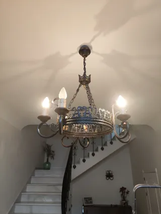 Lámpara de techo estilo rústico