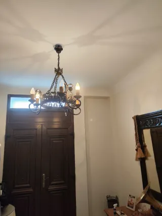 Lámpara de techo estilo rústico