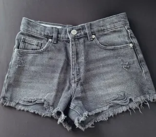 Pantalón vaquero niña negro desgastado T10