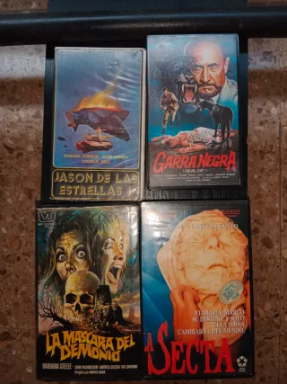 Lote 4 VHS Terror Culto