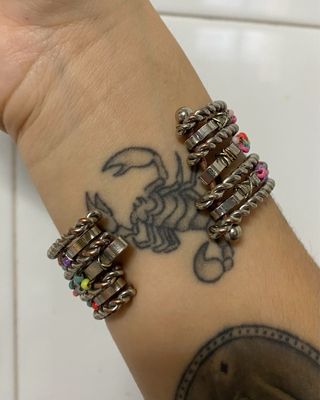 Pulsera de eslabones con cuentas