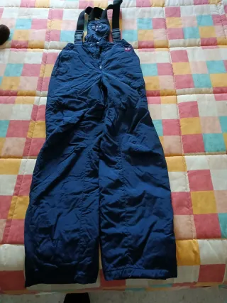 Pantalones de nieve con tirantes y bolsillos