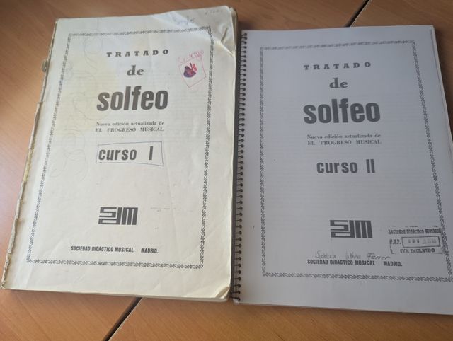 Tratado de Solfeo El Progreso Musical Cursos I, II