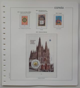 SUPLEMENTO EDIFIL 2012 SELLOS ESPAÑA ESTCH.TRANSP.