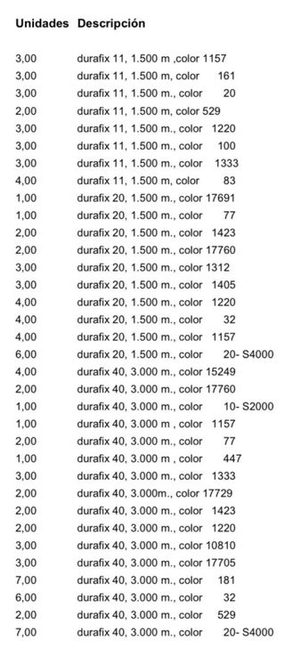 Hilo industrial DURAK