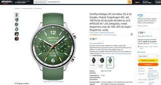 OnePlus Watch 2R Verde/Plata
