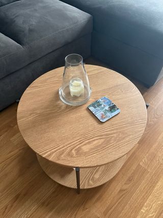 Mesita redonda madera