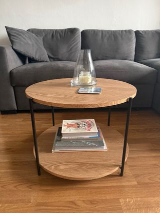 Mesita redonda madera