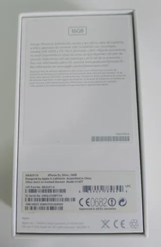 Apple iPhone 5s 16GB Silver, model A1457 ME433Y/A