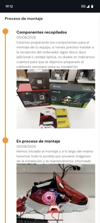 PC Gaming Alta Gama RTX 5070 32GB RAM