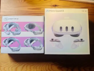 Occhiali VR Meta Quest 3 128 GB + Custodia + Cinturino Bobo