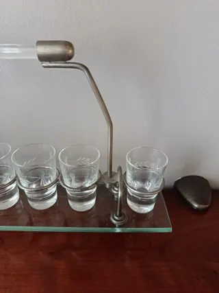 Set 6 Bicchieri Shot con Base Vetro