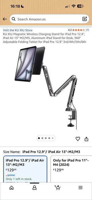 iPad Air Gris Espacial 13 pulgadas Wi-Fi + Celular