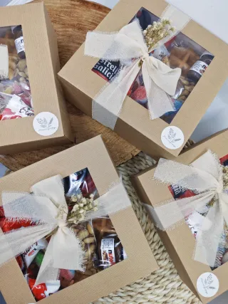 Cajitas regalo bautizo padrinos