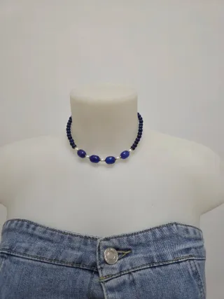 Collana Lapislazzuli e Perle