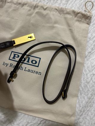 Mala Polo Ralph Lauren Castanha Dourada