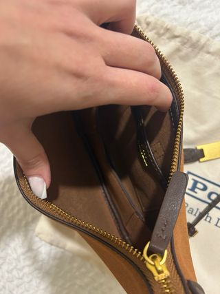 Mala Polo Ralph Lauren Castanha Dourada