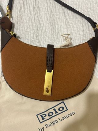 Mala Polo Ralph Lauren Castanha Dourada