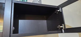 Mueble TV Ikea Negro/Marrón Besta
