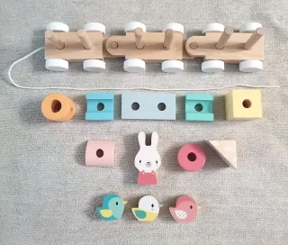 Tren de madera Janod con animales