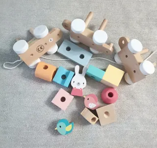 Tren de madera Janod con animales