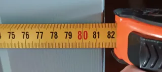 Puerta madera maciza pintada