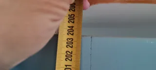 Puerta madera maciza pintada