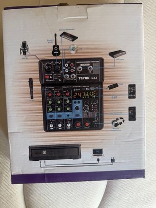 Mezcladora Teyun NA4 4 Canales