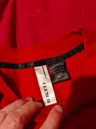 Maglia Rugby Clench Taglia XL Rossa