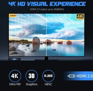 TV Box Bqeel 64GB 4GB con Mando Nuevo