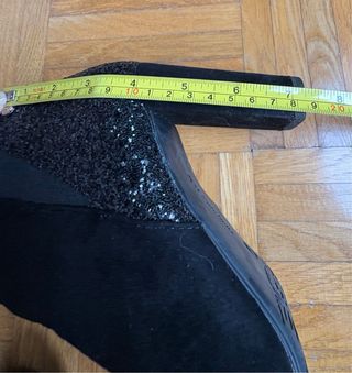 Botines XTI ante y glitter negros