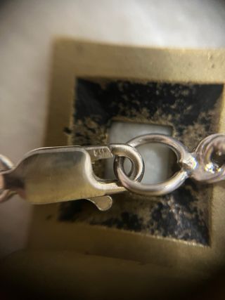 Cadena Plata 925 Diseño Cordón Cruzado