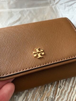 Cartera/Monedero Tory Burch Marrón Dorado