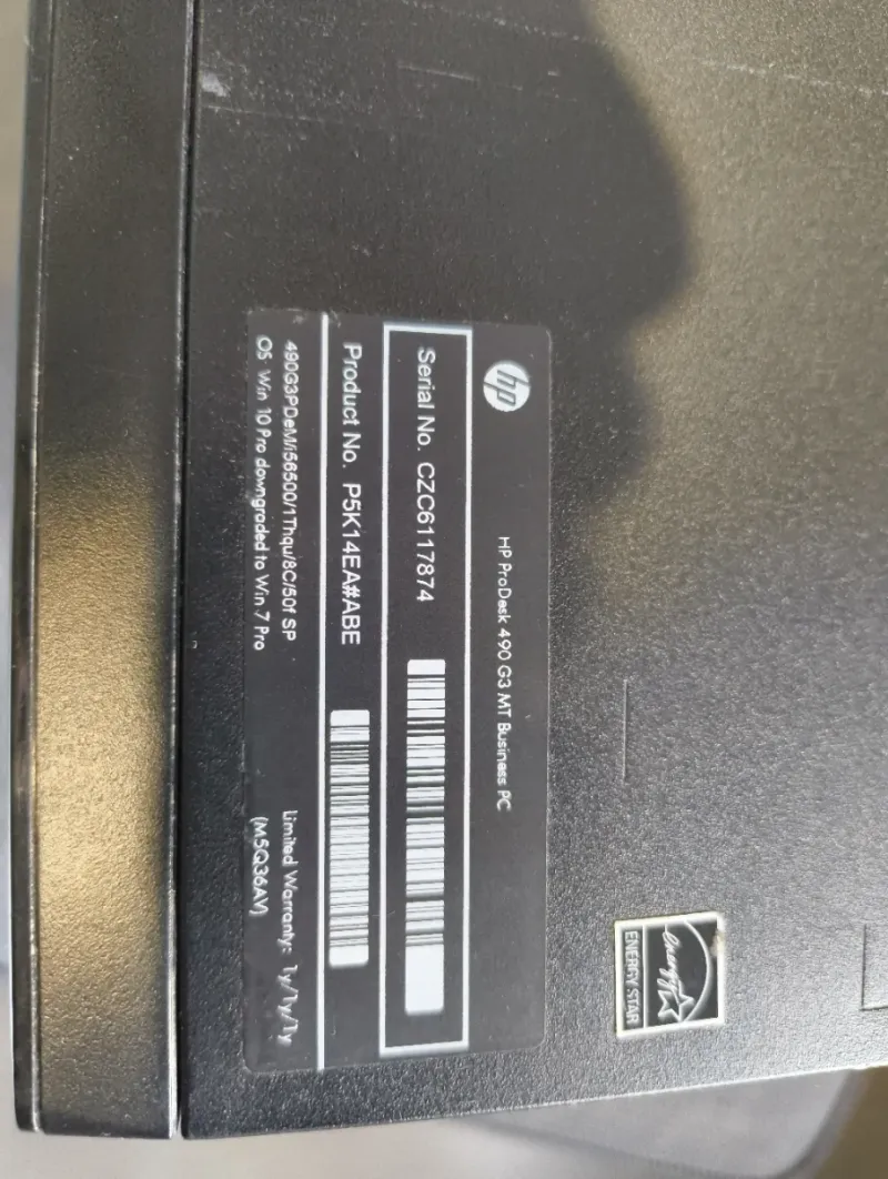 HP ProDesk 490 G3 MT Business PC