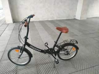 Bicicleta Moma Plegable Negra.Nueva
