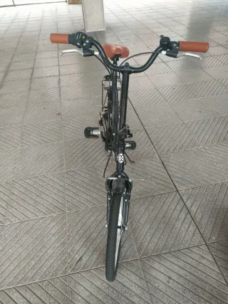 Bicicleta Moma Plegable Negra.Nueva