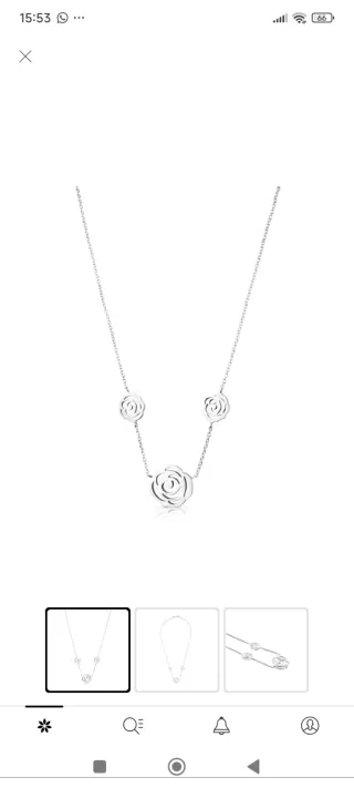 Collar Tous Plata Rosas