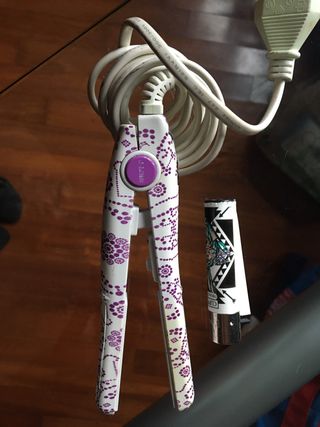 Piastra per capelli piccola decorata