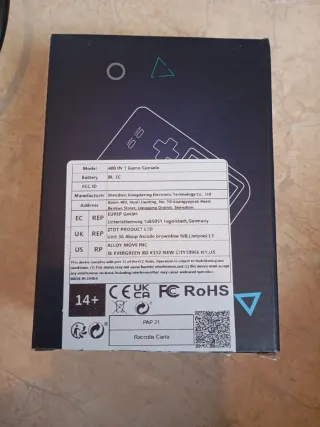 Consola de juegos 2D verde agua