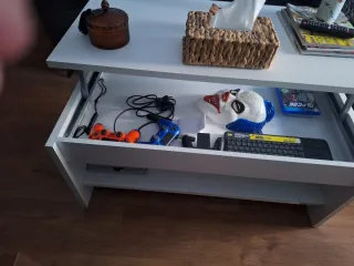 Mesa Centro Elevable Blanca