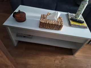 Mesa Centro Elevable Blanca