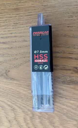 Brocas HSS M35 Cobalto 7mm (10 uds)